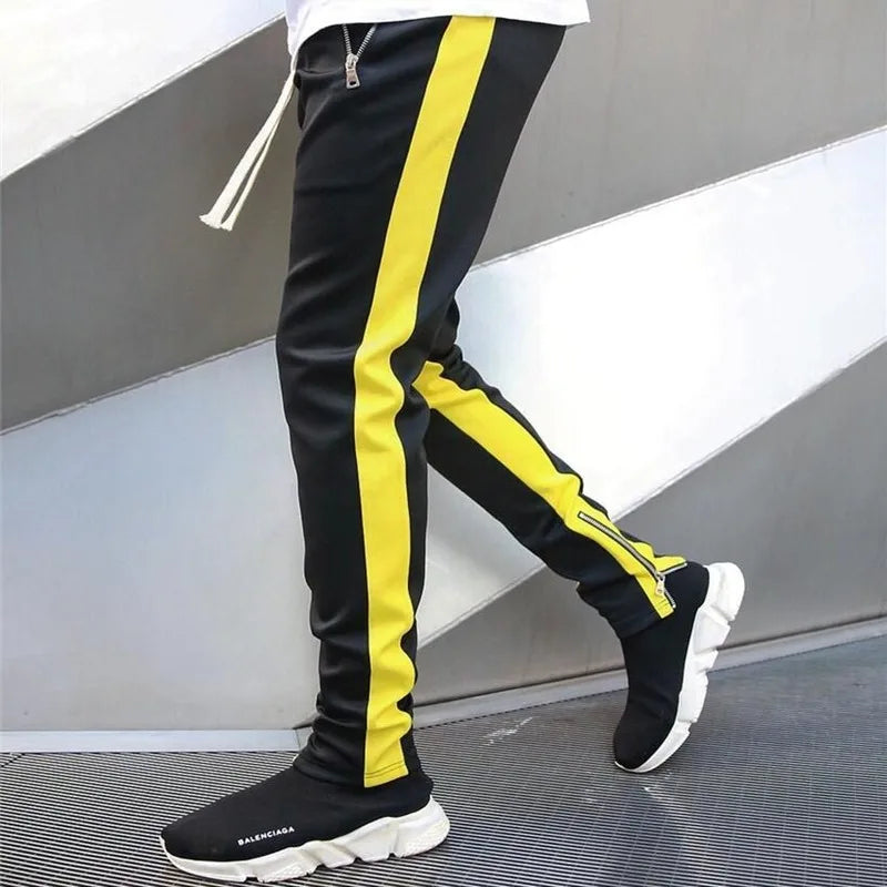 Mens Joggers Casual Pants Fitness Men Sportswear Tracksuit Bottoms Skinny Sweatpants Trousers Black Gyms Jogger Track Pants