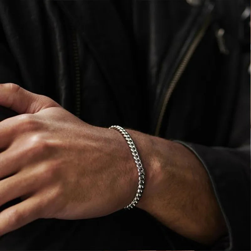 Chunky Miami Curb Chain Bracelet for Men