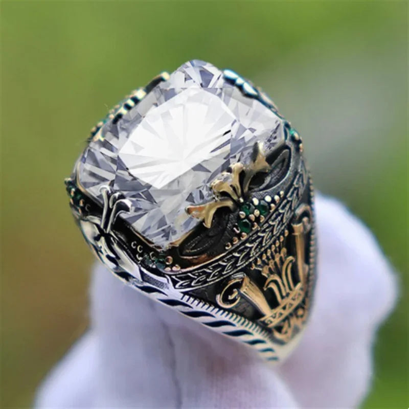 Handmade Turkish Signet Rings for Men