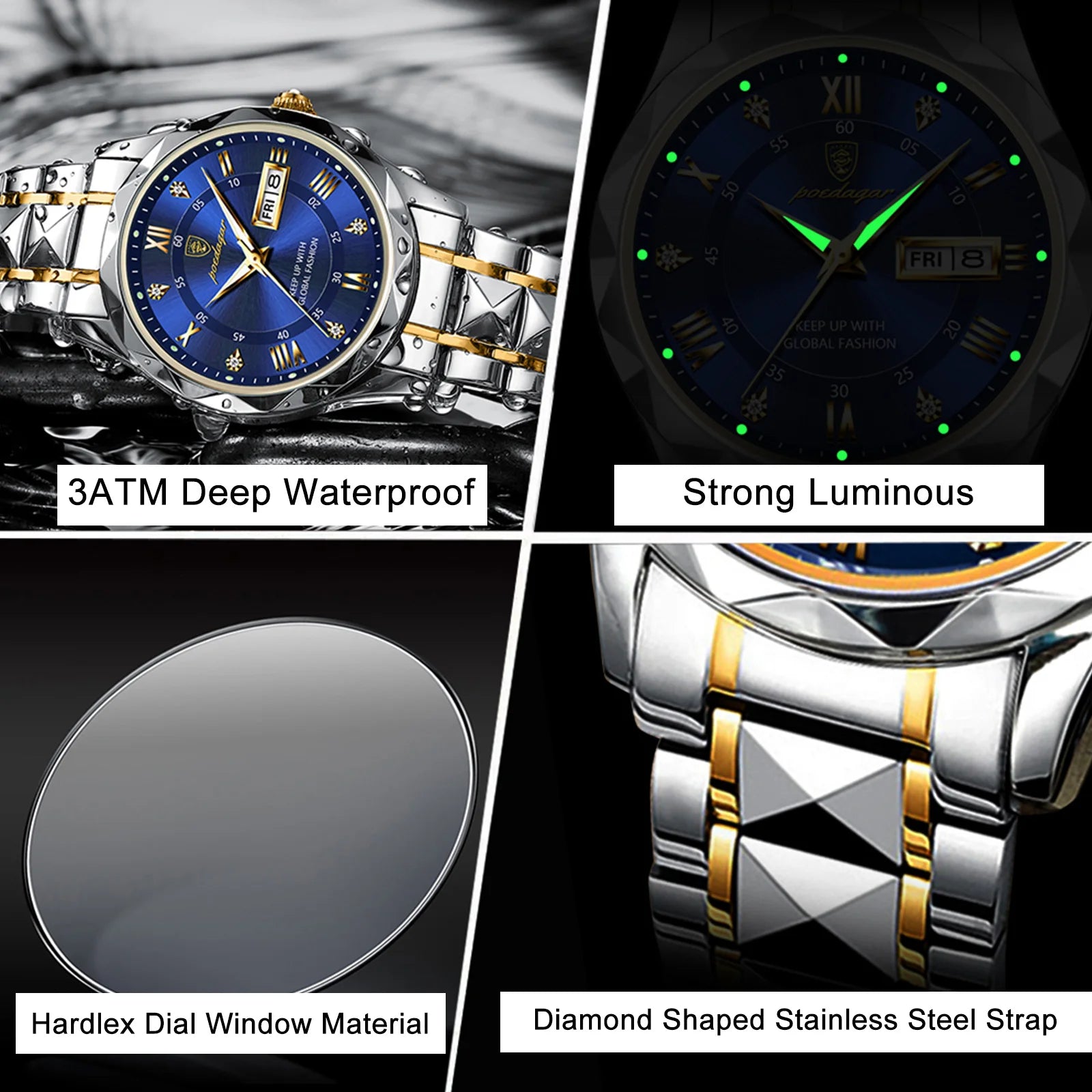 Stainless Steel Quartz Men's Watch