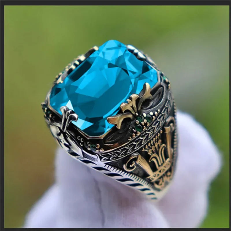 Handmade Turkish Signet Rings for Men