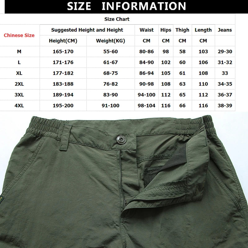 Outdoor Waterproof Tactical Cargo Pants Men